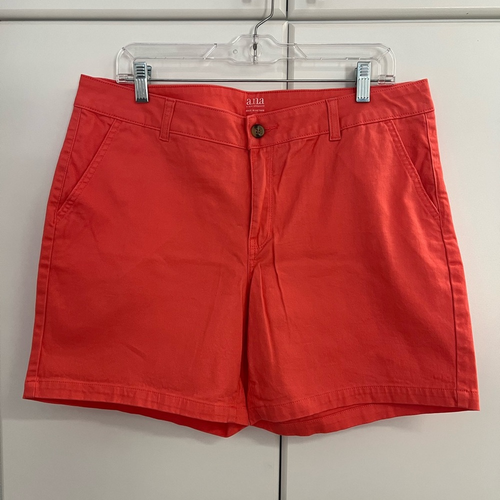 a.n.a Women's Coral Shorts Sz 16